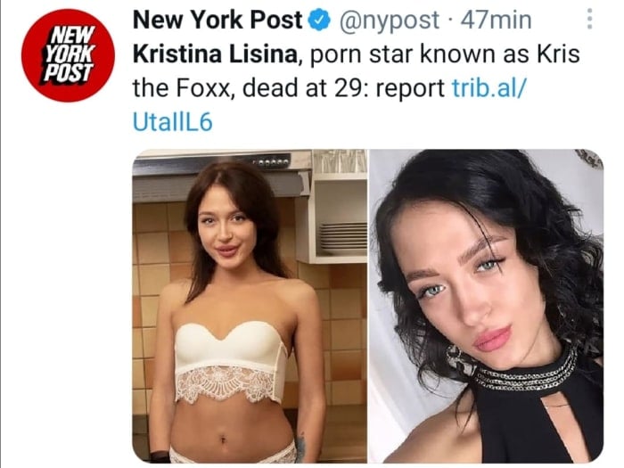 Kristina Lisina dies