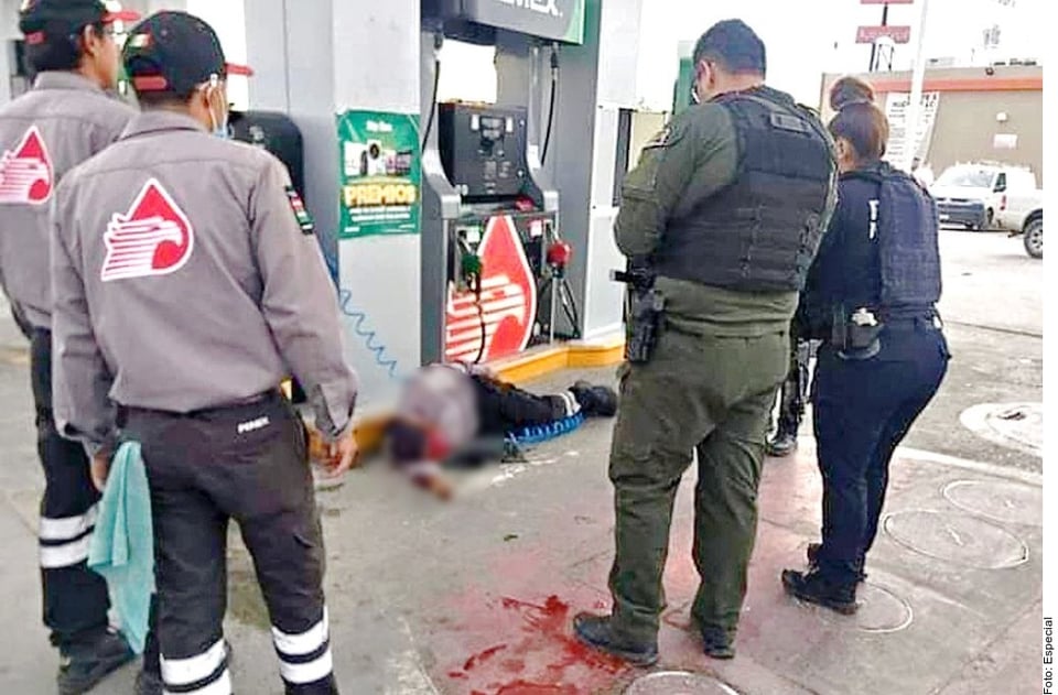 They fired from cars and attacked a gas station