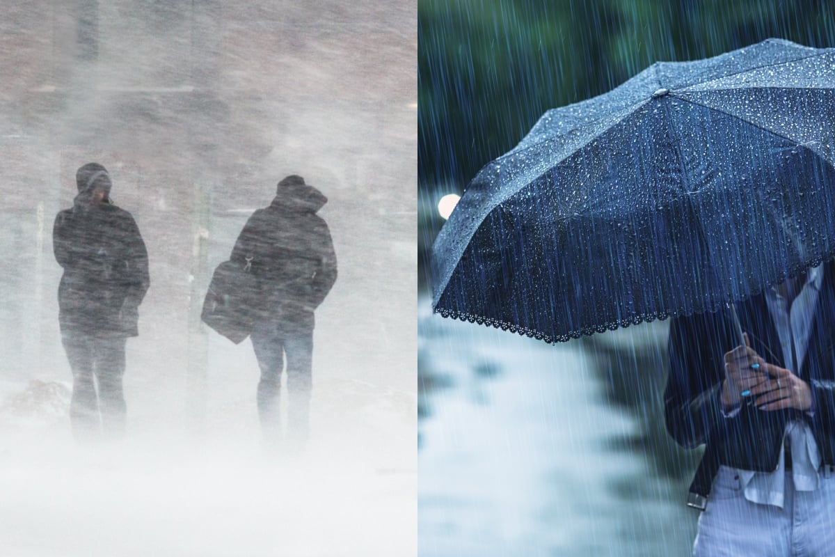First big winter storm, rain, snow