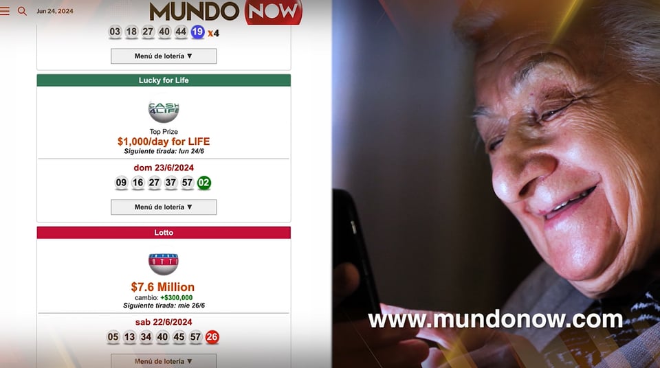 Winning lottery numbers, result, prize, MundoNow, winners