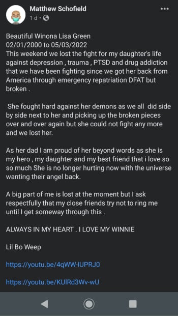 Youtuber singer depression dies