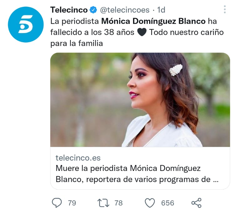 Reporter Mónica Domínguez dies