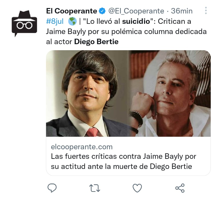 Diego Bertie came out of the closet