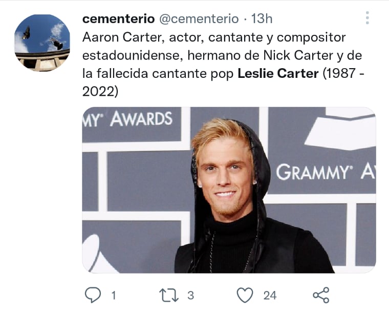 Death of Aaron Carter