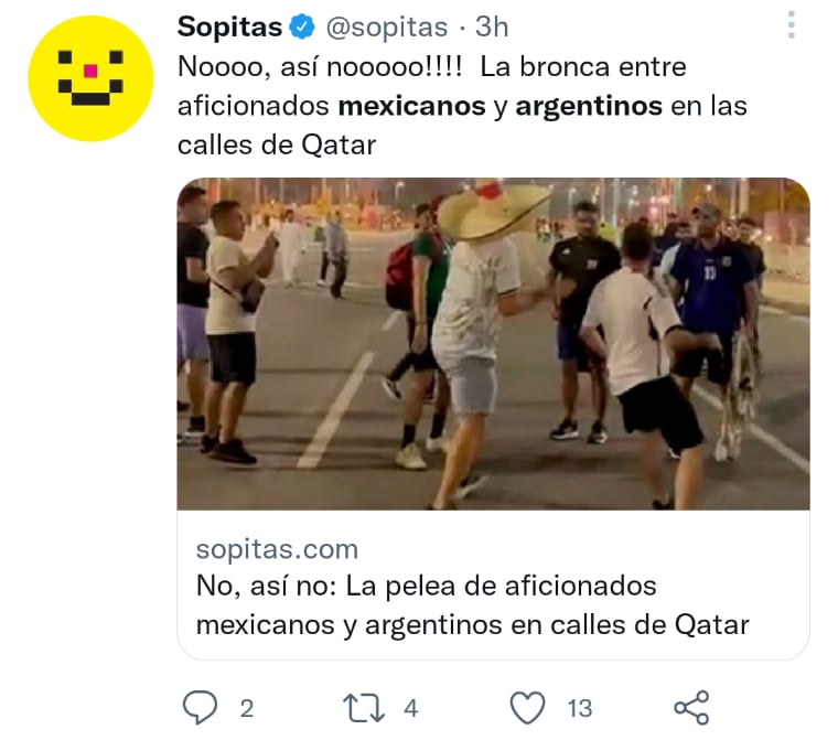 Así fue la reacción de los usuarios internautas tras ver a las dos nacionalidades en pleito