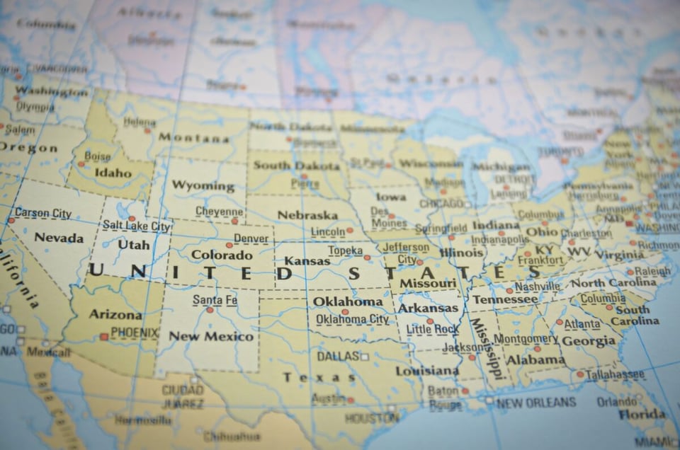 Mapa, Estados Unidos, Condados, MundoNow, Podcast