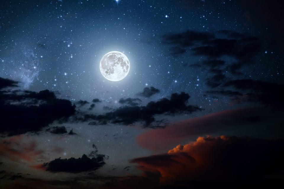 Moon, Clouds, Night, MundoNow, Podcast