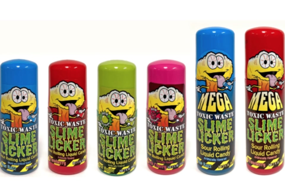 Blue Razz, Strawberry, Sour Apple, Black Cherry, Caramel