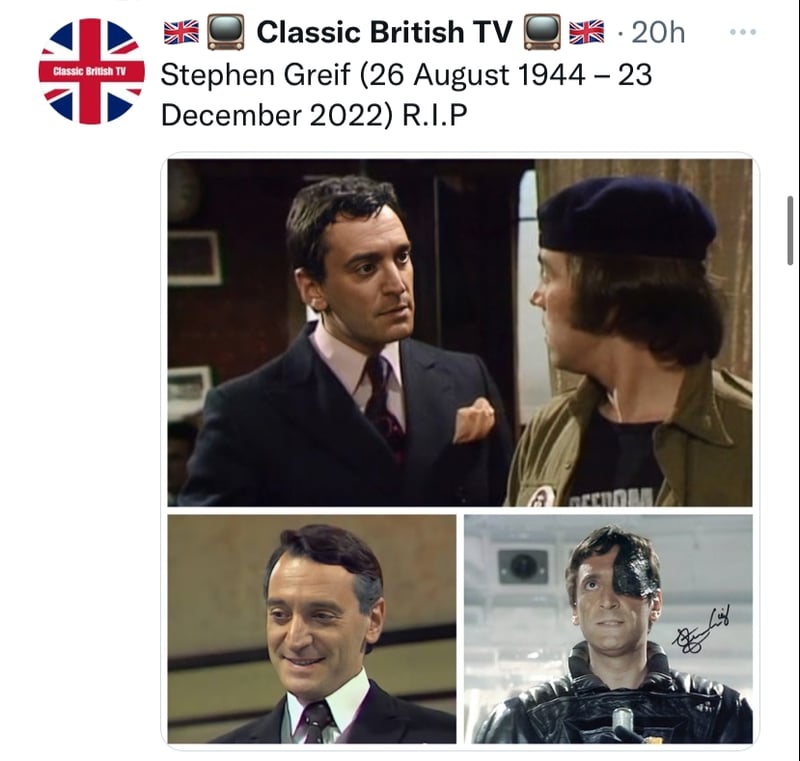 What did the beloved actor die of?