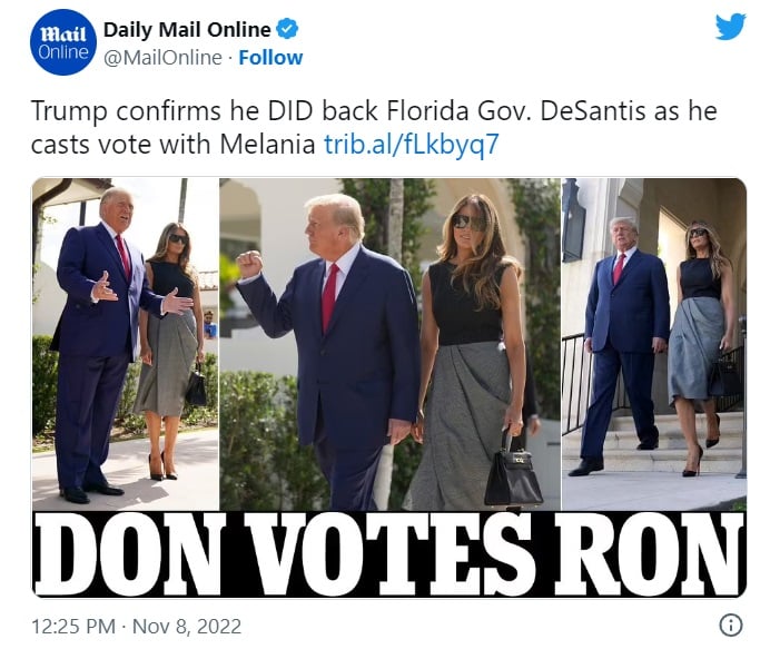 Trump vota por DeSantis predicciones