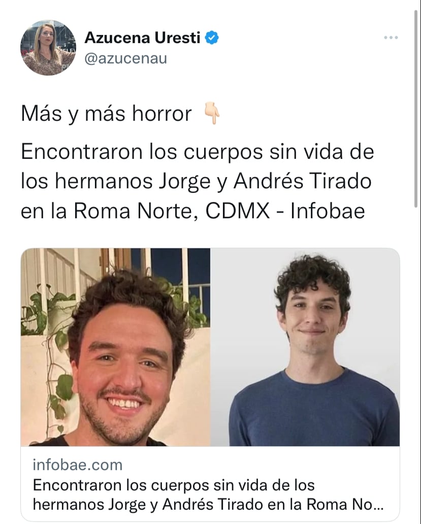 They confirm the arrest of witnesses after the death of the actor brothers Andrés and Jorge Tirado
