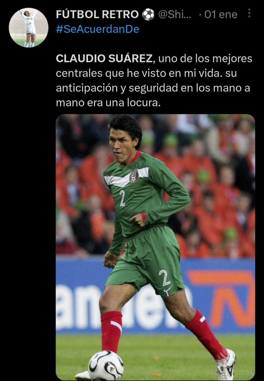 Claudio Suárez anunció su retiro a la edad de 41 años