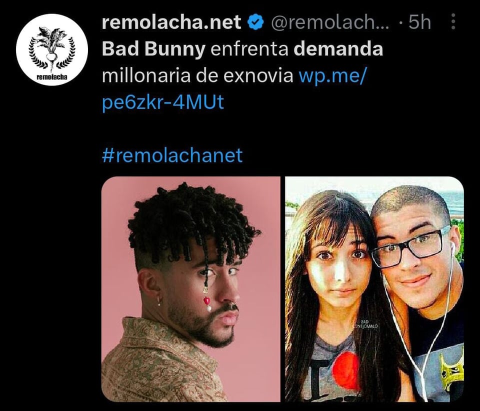 Bad Bunny faces million-dollar lawsuit at the hands of his ex-girlfriend