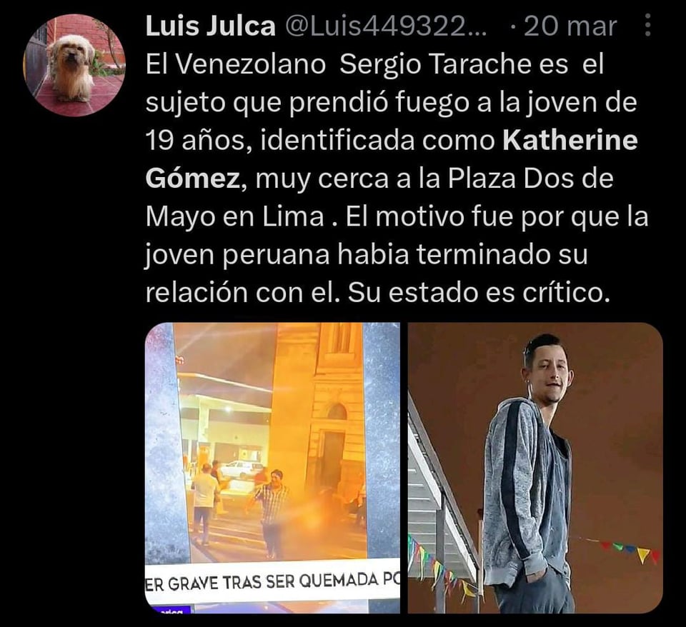 They issue an arrest warrant against the person responsible for the death of Katherine Gómez