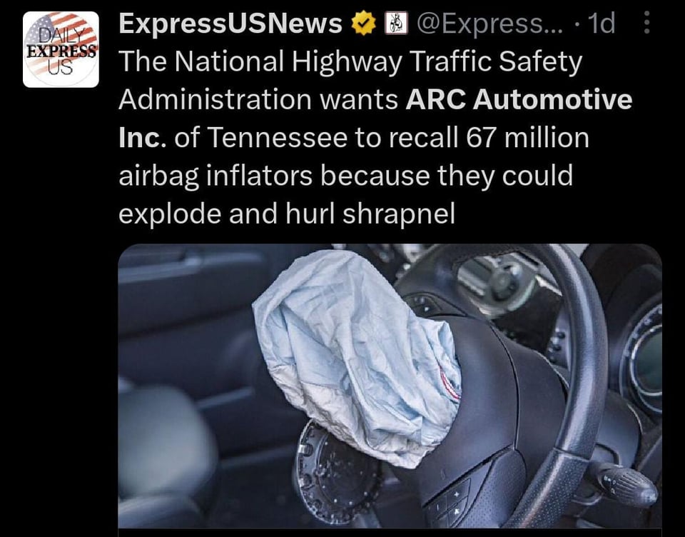 They point out the risks of inflators