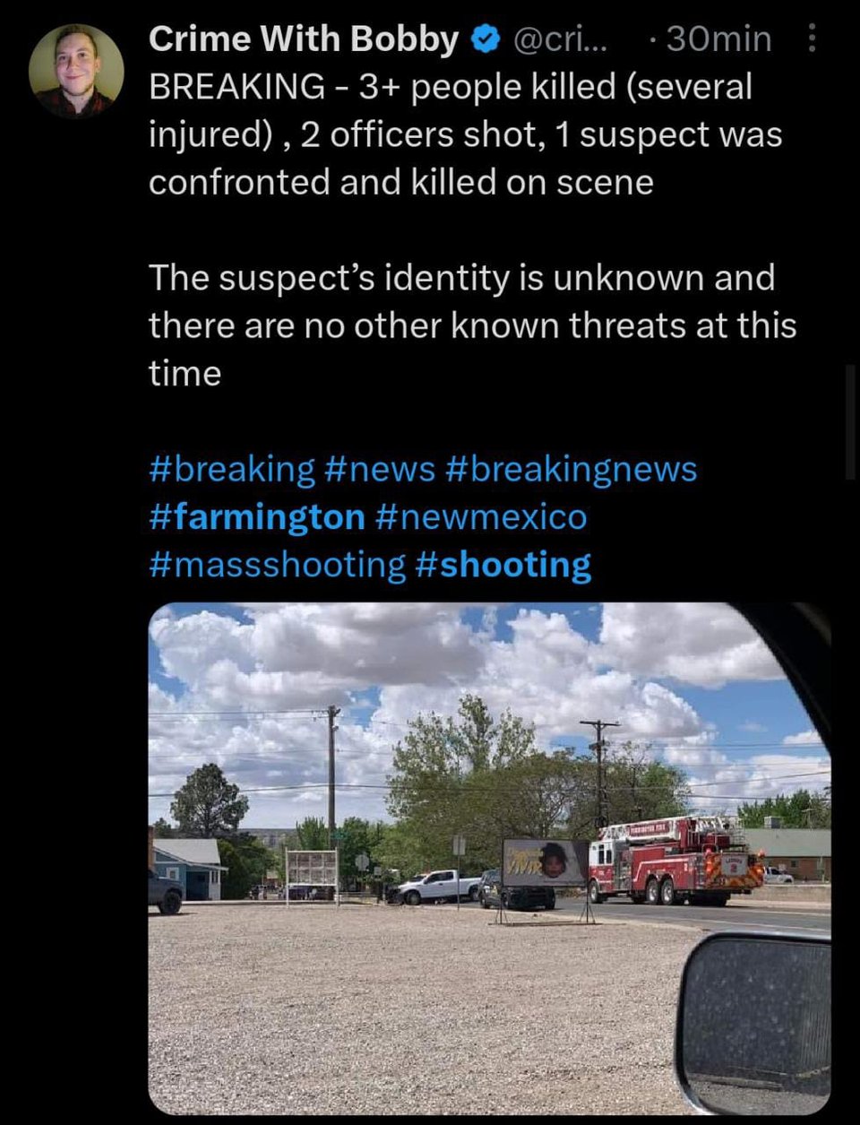 Informan de tiroteo en Farmington, Nuevo México que dejó múltiples víctimas