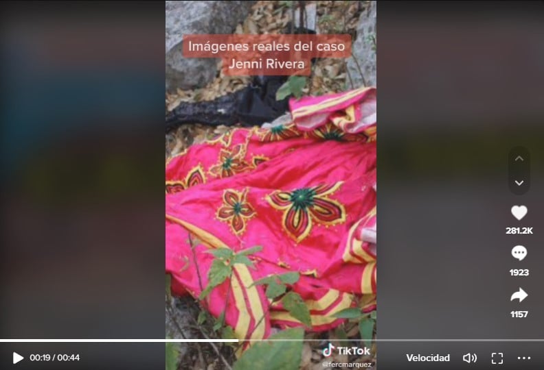 Jenni Rivera accident images