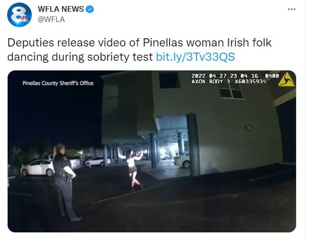With ballet steps and Irish dancing he tried to pass the DUI test