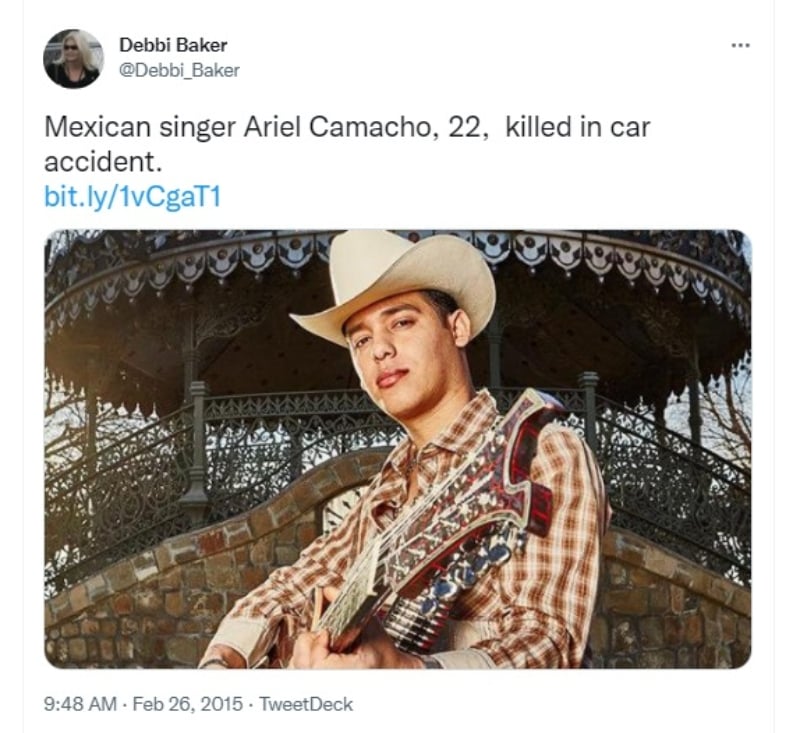 Tras la muerte de Ariel Camacho revelan detalles de su auto