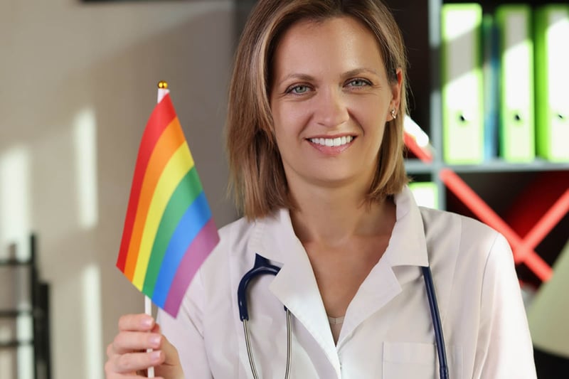 female, doctor, rainbow flag, LGBTQ, MundoNOW