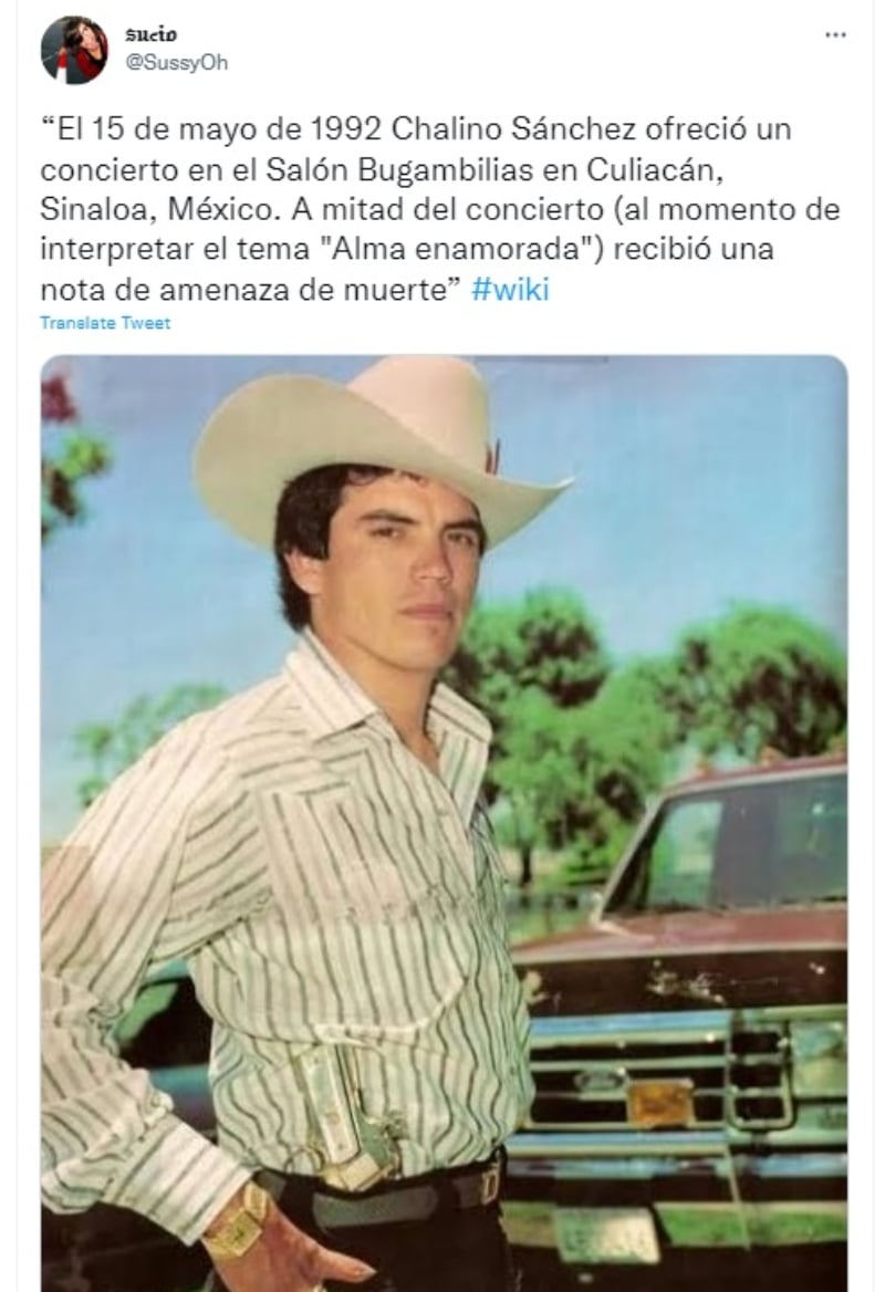 ¿Qué decía la nota que le dieron a Chalino Sánchez?