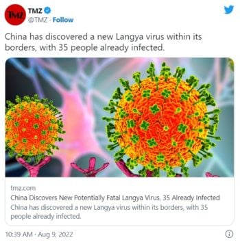 China alarmas nuevo virus Langya