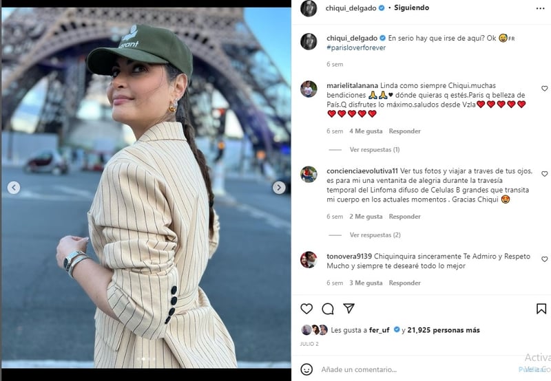 Chiqui Delgado appears in a swimsuit