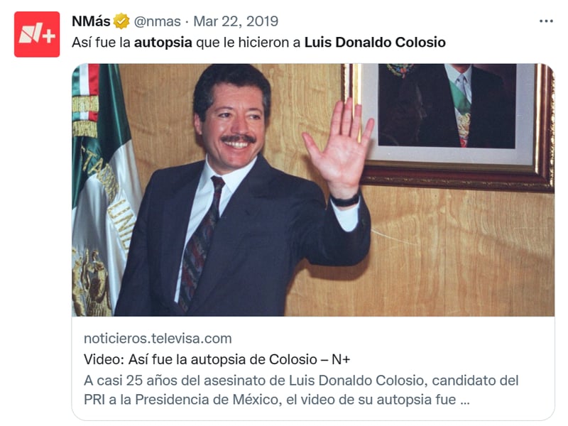 Autopsia Luis Donaldo Colosio