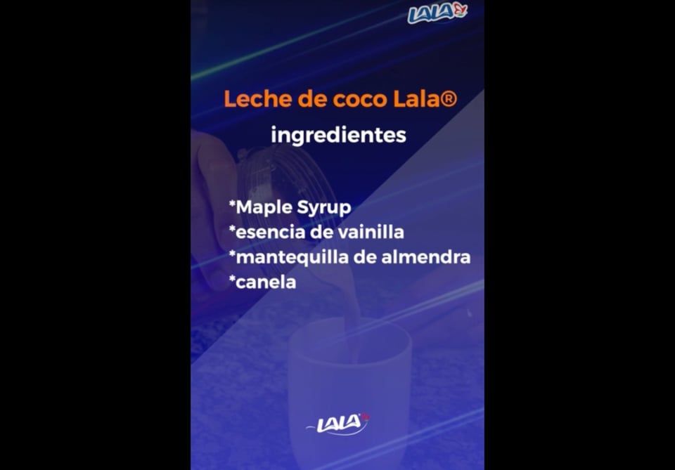ingredientes, leche de coco, jarabe de Maple, Mantequilla de almendra, MundoNOD