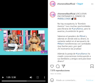 "The singer recently transferred"; After the escape of her husband, Ninel Conde 'moves' thousands of dollars