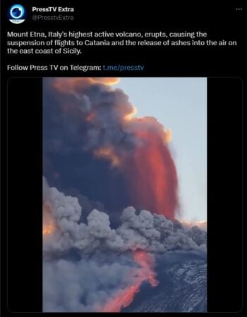 various eruptions "sudden" could happen in the next few days