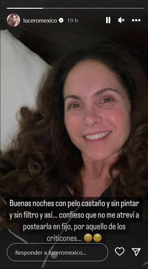 Lucero publica una foto al natural
