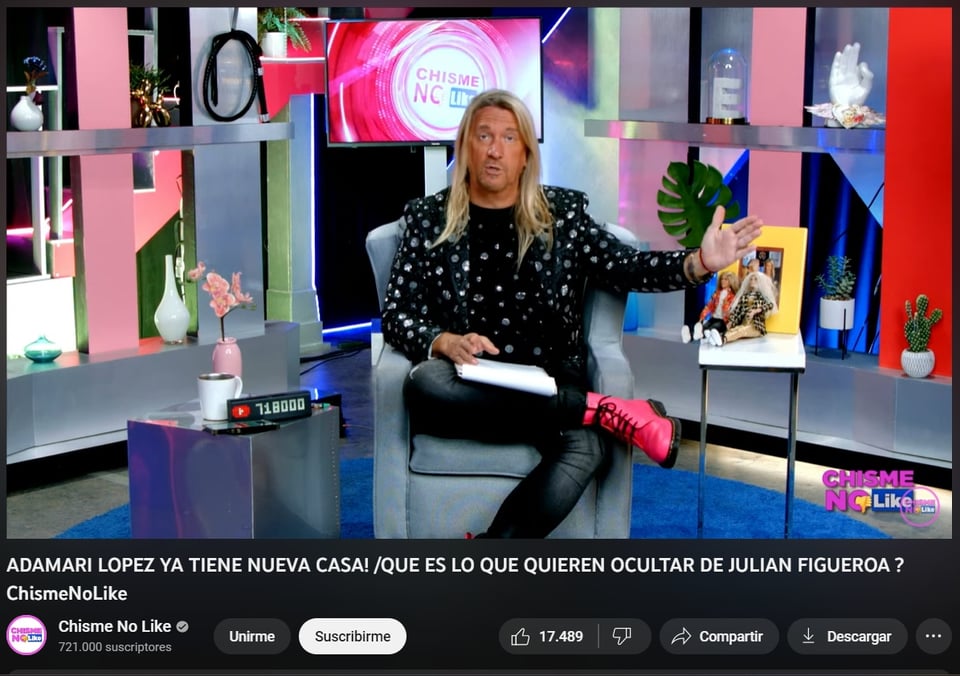 Adamari could return to soap operas, Javier Ceriani points out in Chisme No Like