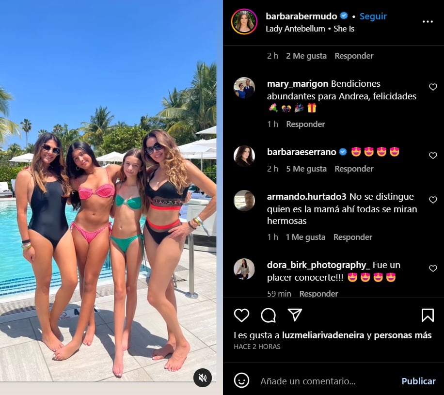 Users praise Barbara's bikini