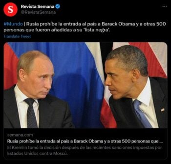 Periodista de Wall Street Journal y miembros de la Cámara de Representantes también están vetados junto con Obama