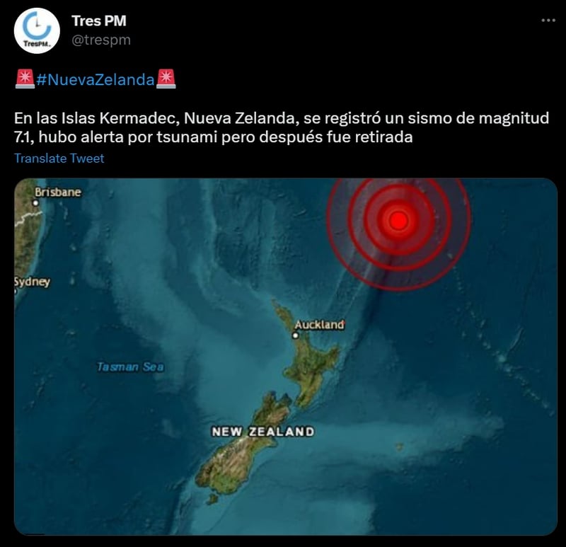 Un sismo sacudió a Nueva Zelanda un día antes del nuevo terremoto