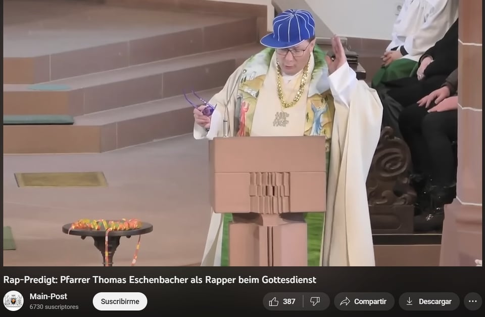 priest, mass, rapping, Germany, church