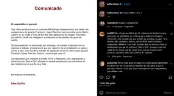 Álex Kaffie leaves Imagen TV for Nacho Lozano, writes a statement on networks