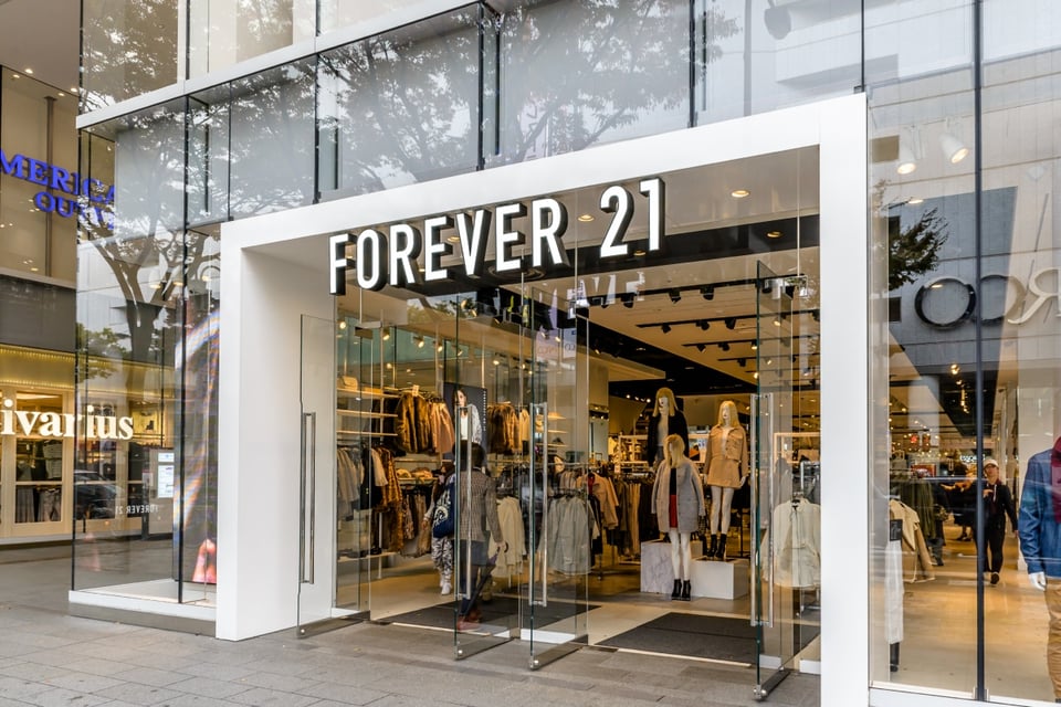 Forever 21, California, Roseville, USA, Store Closing