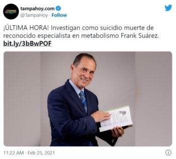 De qué murió Frank Suárez