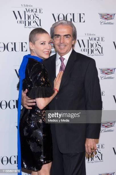 The actress with her partner The actress with her partner