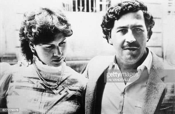 Pablo Escobar and his wife Pablo Escobar and his wife