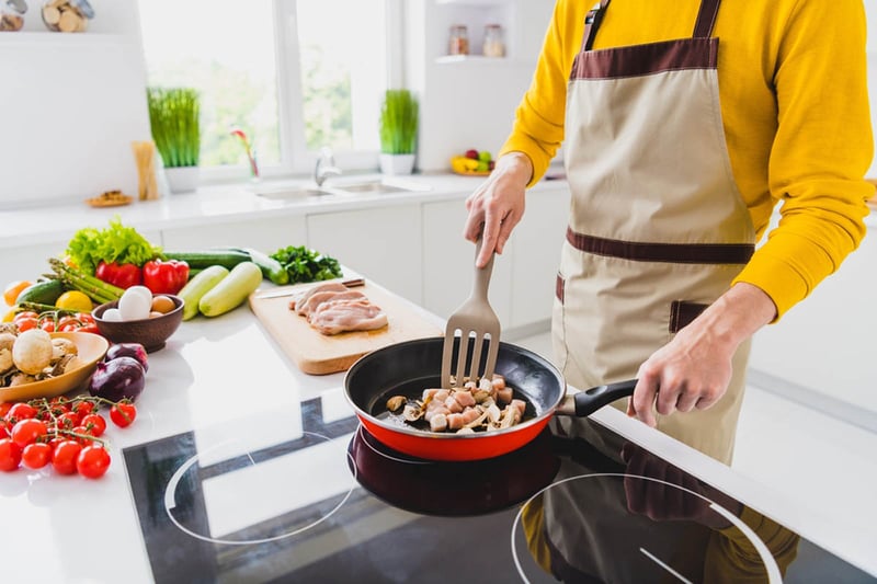 man, kitchen, cooking, meal, dinner