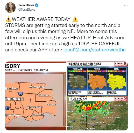 Heat index could reach 110 degrees