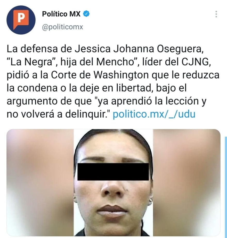 Daughter of "The Mencho", Jessica Johanna Oseguera González, La Negra, CJNG