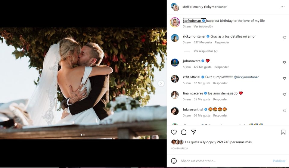 Wedding Ricky Montaner Stefi Roitman: There was a strong security operation