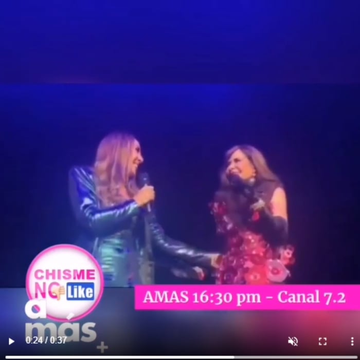Gloria Trevi Mónica Naranjo se besan