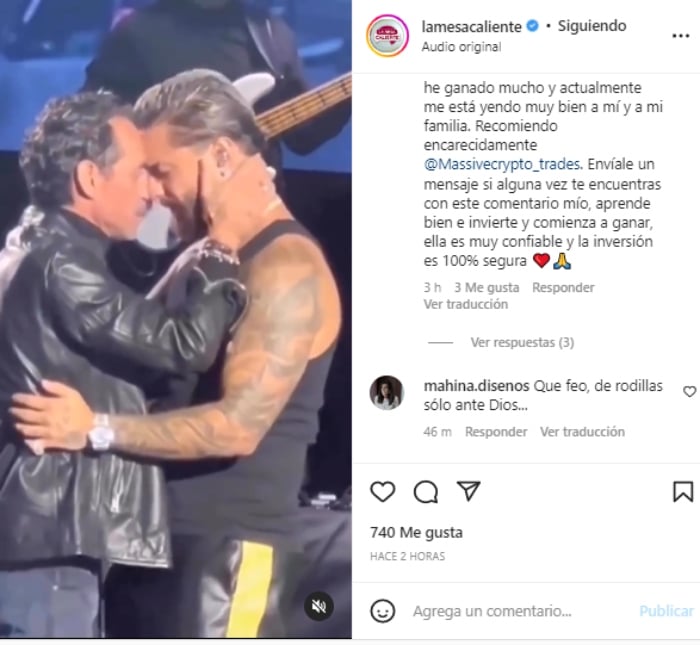 Marc Anthony Maluma escenario