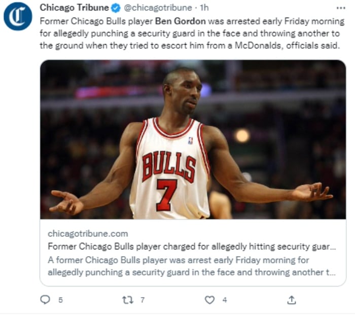 Chicago Bulls Ben Gordon