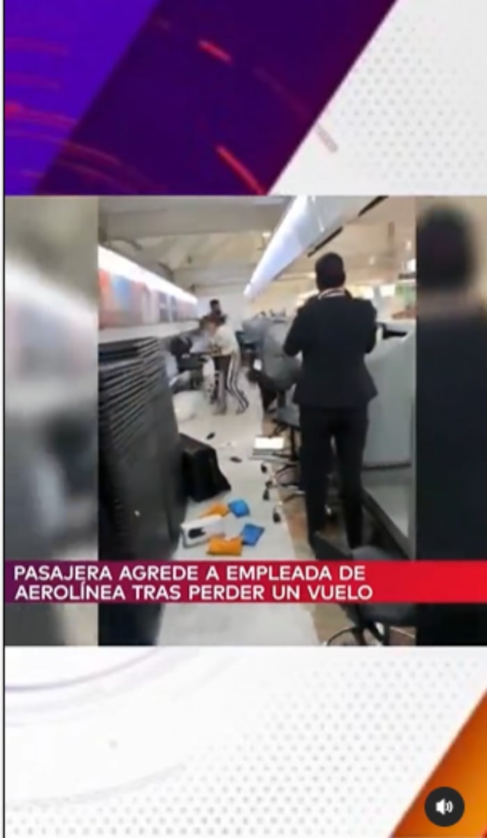 Woman blows up Mexico airport